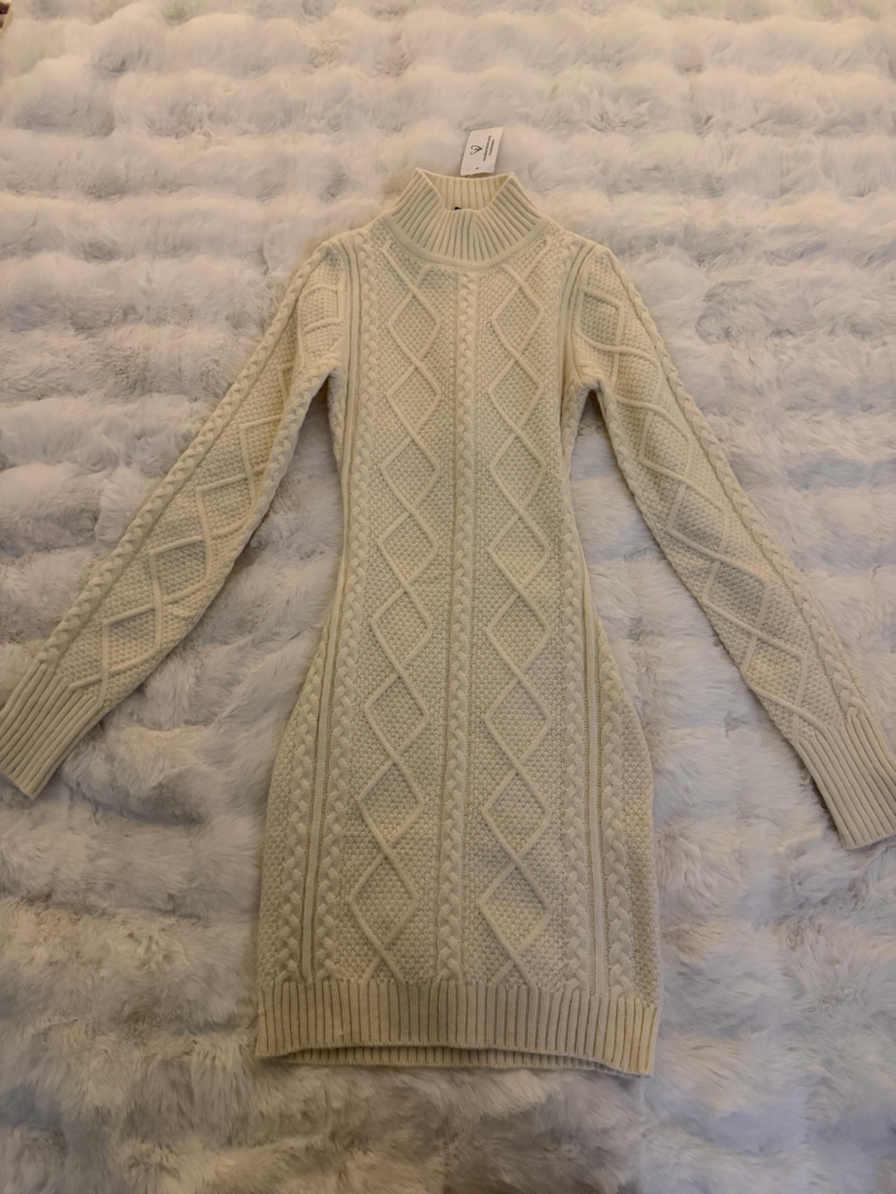 Windsor Cream Cable Knit Crewneck Sweater
